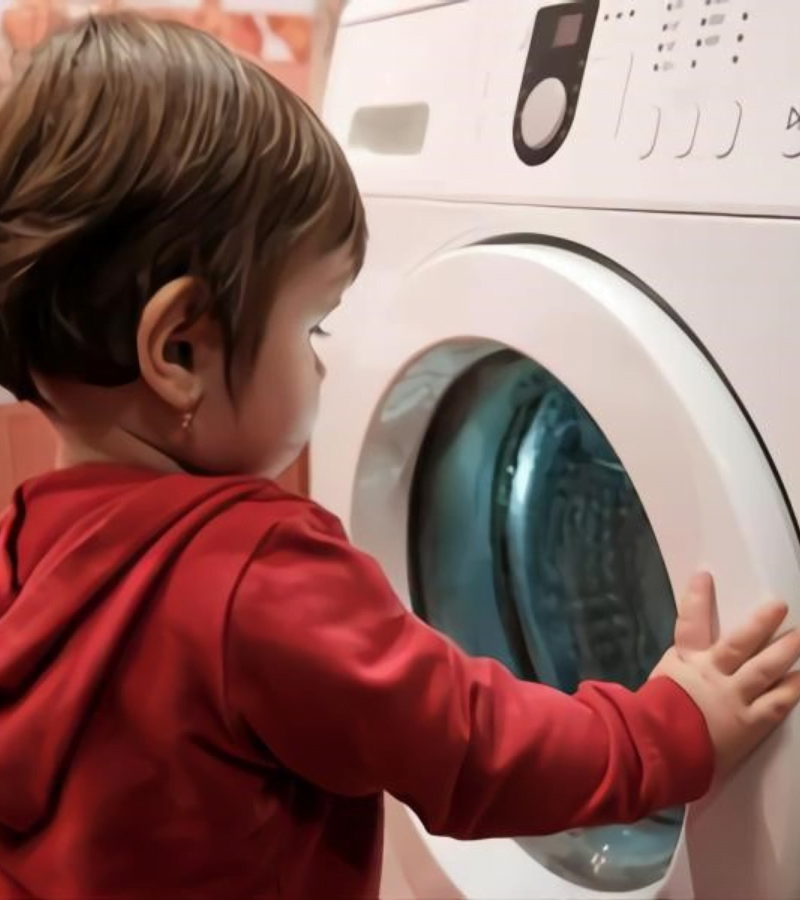 Child lock feature on washing machine
