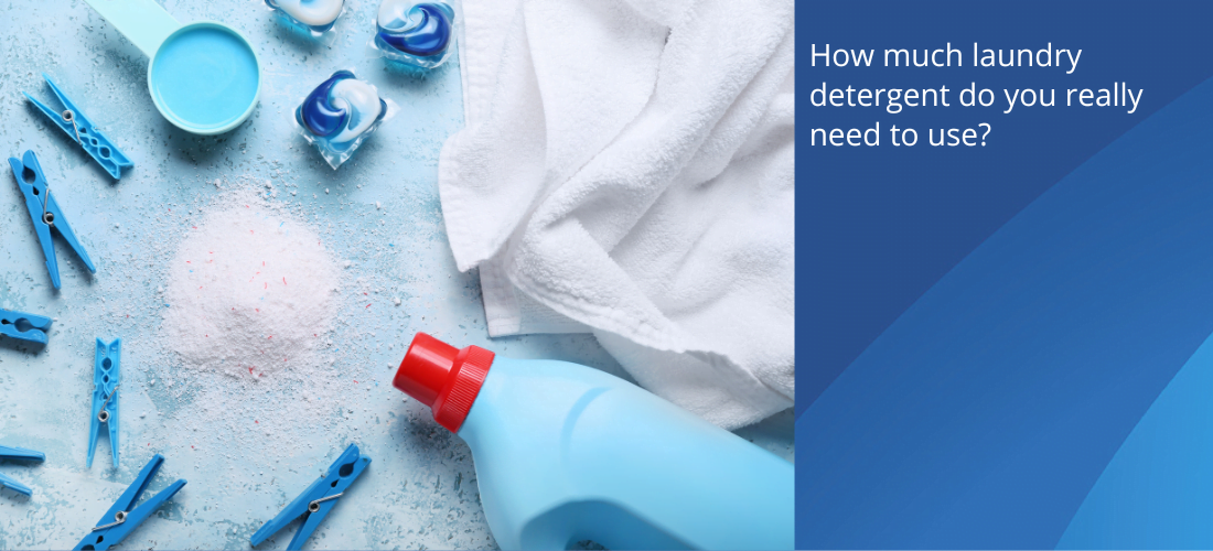 How much laundry detergent do you really need to use?